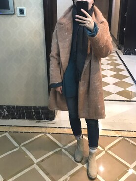 「COMMON PROJECTS（コモンプロジェクト）のアイテム（ブーツ）」を使った、ray1234さん（レディース・165cm）の秋コーディネート