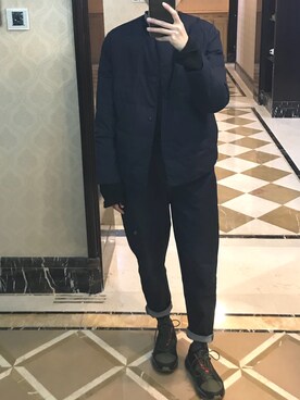 「COS（コス）のアイテム（ダウンジャケット/コート）」を使った、ray1234さん（レディース・165cm）の冬コーディネート