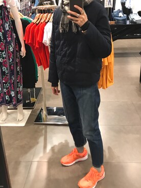 「COS（コス）のアイテム（ダウンジャケット/コート）」を使った、ray1234さん（レディース・165cm）の春コーディネート