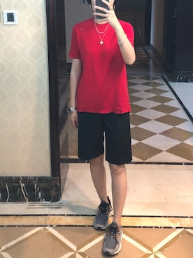 「Mo&Co.（モーアンドコー）のアイテム（パンツ）」を使った、ray1234さん（レディース・165cm）の夏コーディネート