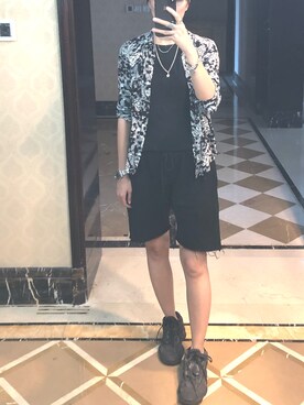 「R13（アールサーティーン）のアイテム（パンツ）」を使った、ray1234さん（レディース・165cm）の夏コーディネート