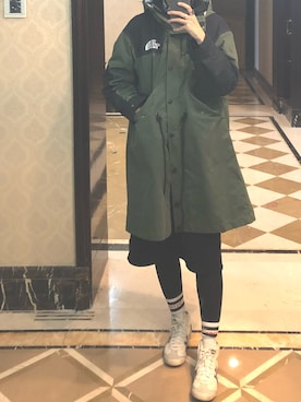 「THE NORTH FACE（ザノースフェイス）のアイテム（ミリタリージャケット）」を使った、ray1234さん（レディース・165cm）の秋コーディネート