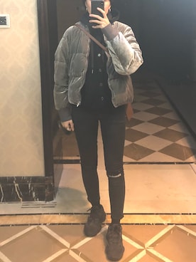 「R13（アールサーティーン）のアイテム（パンツ）」を使った、ray1234さん（レディース・165cm）の冬コーディネート