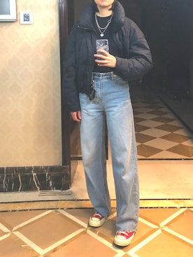 「Mo&Co.（モーアンドコー）のアイテム（パンツ）」を使った、ray1234さん（レディース・165cm）の春コーディネート