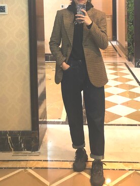 「URBAN RESEARCH（アーバンリサーチ）のアイテム（チェスターコート）」を使った、ray1234さん（レディース・165cm）の春コーディネート