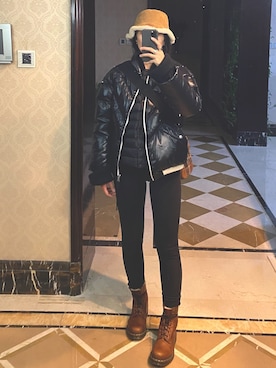 「UGG（アグ）のアイテム（帽子）」を使った、ray1234さん（レディース・165cm）の冬コーディネート