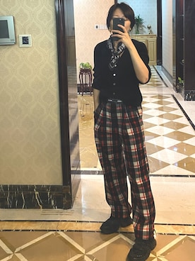「Mo&Co.（モーアンドコー）のアイテム（チノパンツ）」を使った、ray1234さん（レディース・165cm）の春コーディネート