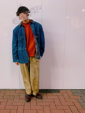 「BIGBANG（ビッグバン）のアイテム」を使った、いゔさん（メンズ・180cm）の春コーディネート