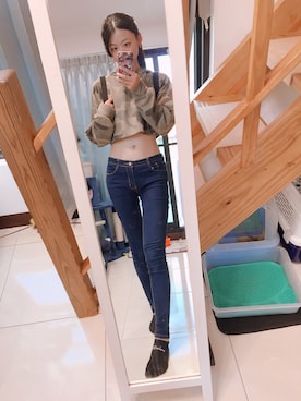 「アイテム（ピアス（両耳用））」を使った、軒軒さん（レディース・164cm・20代）の秋コーディネート