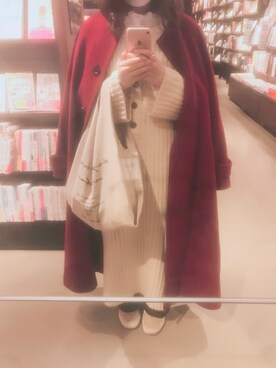 「yuni（ユニ　）のアイテム（その他アウター）」を使った、tsu_さん（レディース・149cm）の冬コーディネート