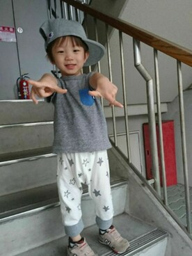 こんぺいさん（キッズ・90cm）の秋コーディネート