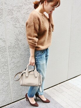 「La TOTALITE（ラトータリテ）のアイテム」を使った、yukimiさん（レディース・155cm）の秋コーディネート