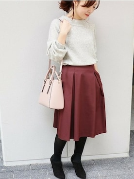 「La TOTALITE（ラトータリテ）のアイテム」を使った、yukimiさん（レディース・155cm）の秋コーディネート