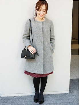 「La TOTALITE（ラトータリテ）のアイテム」を使った、yukimiさん（レディース・155cm）の冬コーディネート