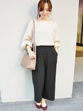 「La TOTALITE（ラトータリテ）のアイテム」を使った、yukimiさん（レディース・155cm）の冬コーディネート