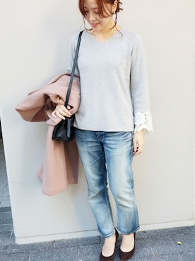「La TOTALITE（ラトータリテ）のアイテム」を使った、yukimiさん（レディース・155cm）の冬コーディネート