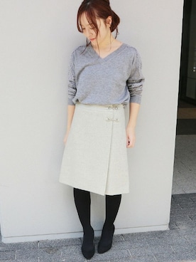 「La TOTALITE（ラトータリテ）のアイテム」を使った、yukimiさん（レディース・155cm）の冬コーディネート