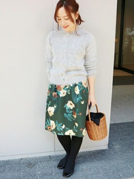 「フェザー」｜「アイテム（バレエシューズ）」を使った、yukimiさん（レディース・155cm）の冬コーディネート