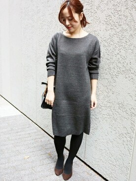 「La TOTALITE（ラトータリテ）のアイテム」を使った、yukimiさん（レディース・155cm）の冬コーディネート