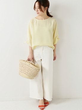 「La TOTALITE（ラトータリテ）のアイテム」を使った、yukimiさん（レディース・155cm）の春コーディネート