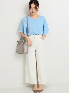 「La TOTALITE（ラトータリテ）のアイテム」を使った、yukimiさん（レディース・155cm）の春コーディネート