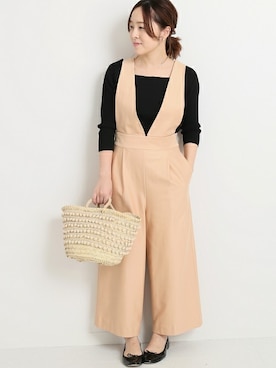 「スクエアネック(ネック)」｜yukimiさん（レディース・155cm）の夏コーディネート