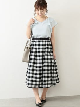 「La TOTALITE（ラトータリテ）のアイテム」を使った、yukimiさん（レディース・155cm）の夏コーディネート