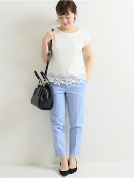 「La TOTALITE（ラトータリテ）のアイテム」を使った、yukimiさん（レディース・155cm）の夏コーディネート