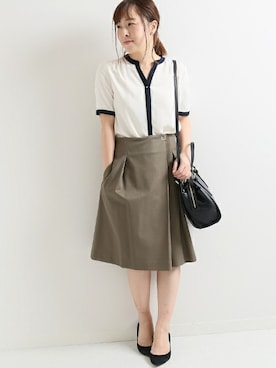 「La TOTALITE（ラトータリテ）のアイテム」を使った、yukimiさん（レディース・155cm）の夏コーディネート