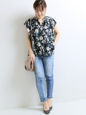 「フラワー」｜yukimiさん（レディース・155cm）の夏コーディネート