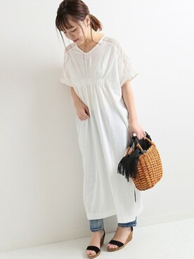 「La TOTALITE（ラトータリテ）のアイテム」を使った、yukimiさん（レディース・155cm）の夏コーディネート