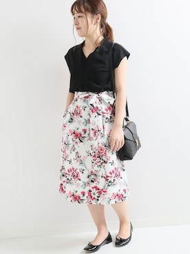 「La TOTALITE（ラトータリテ）のアイテム」を使った、yukimiさん（レディース・155cm）の夏コーディネート