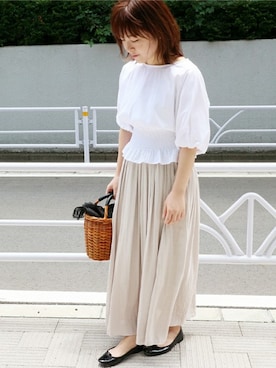 「La TOTALITE（ラトータリテ）のアイテム」を使った、yukimiさん（レディース・155cm）の夏コーディネート