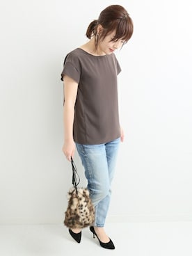 「La TOTALITE（ラトータリテ）のアイテム」を使った、yukimiさん（レディース・155cm）の夏コーディネート