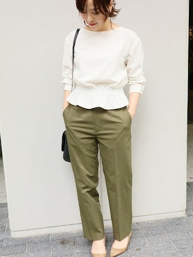 「La TOTALITE（ラトータリテ）のアイテム」を使った、yukimiさん（レディース・155cm）の秋コーディネート