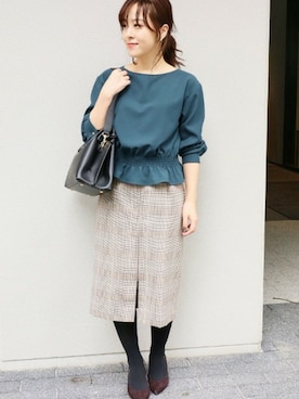 「La TOTALITE（ラトータリテ）のアイテム」を使った、yukimiさん（レディース・155cm）の冬コーディネート