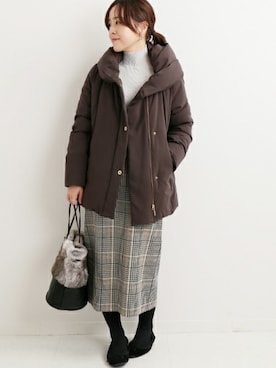 「防寒　」｜yukimiさん（レディース・155cm）の冬コーディネート