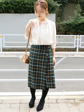 「La TOTALITE（ラトータリテ）のアイテム」を使った、yukimiさん（レディース・155cm）の冬コーディネート