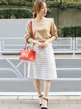 「La TOTALITE（ラトータリテ）のアイテム」を使った、yukimiさん（レディース・155cm）の春コーディネート