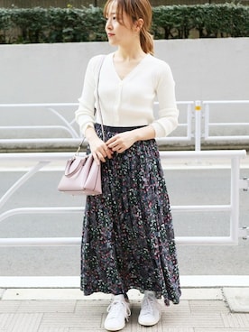 「アクティブ」｜「アイテム（カーディガン/ボレロ）」を使った、yukimiさん（レディース・155cm）の夏コーディネート