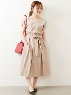 「La TOTALITE（ラトータリテ）のアイテム」を使った、yukimiさん（レディース・155cm）の夏コーディネート