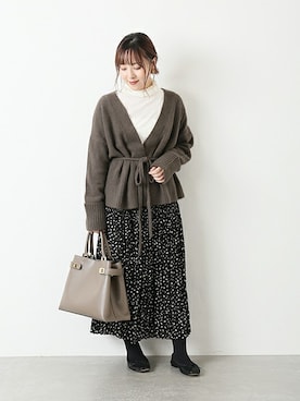 「La TOTALITE（ラトータリテ）のアイテム」を使った、yukimiさん（レディース・155cm）の秋コーディネート