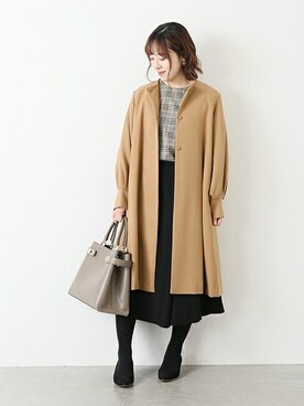 「La TOTALITE（ラトータリテ）のアイテム（その他アウター）」を使った、yukimiさん（レディース・155cm）の秋コーディネート