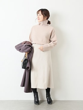 「La TOTALITE（ラトータリテ）のアイテム」を使った、yukimiさん（レディース・155cm）の秋コーディネート