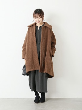 「La TOTALITE（ラトータリテ）のアイテム（その他アウター）」を使った、yukimiさん（レディース・155cm）の秋コーディネート