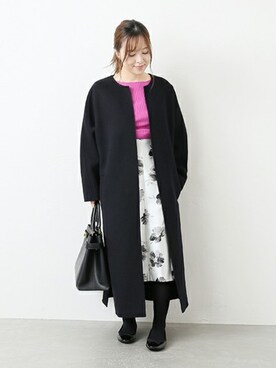 「La TOTALITE（ラトータリテ）のアイテム（その他アウター）」を使った、yukimiさん（レディース・155cm）の冬コーディネート