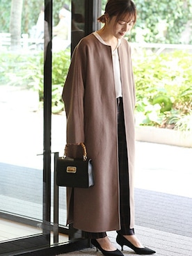 「La TOTALITE（ラトータリテ）のアイテム（その他アウター）」を使った、yukimiさん（レディース・155cm）の冬コーディネート