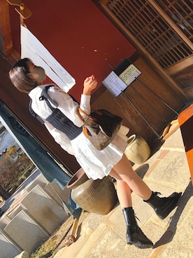 「JEANASIS（ジーナシス）のアイテム（その他トップス）」を使った、ariさん（レディース・161cm）の冬コーディネート