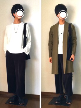 「417 EDIFICE（フォーワンセブンエディフィス）のアイテム（その他アウター）」を使った、u.さん（メンズ・177cm）の春コーディネート