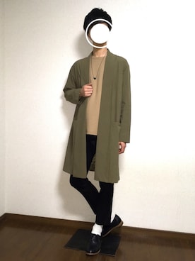 「417 EDIFICE（フォーワンセブンエディフィス）のアイテム（その他アウター）」を使った、u.さん（メンズ・177cm）の春コーディネート